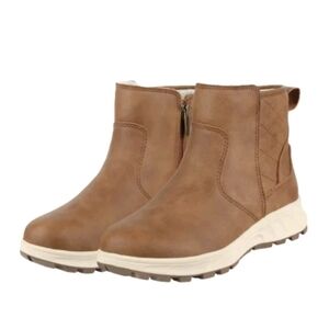 Khombu Dusk Women's All Weather Memory Foam Water Repellant Boot Brown